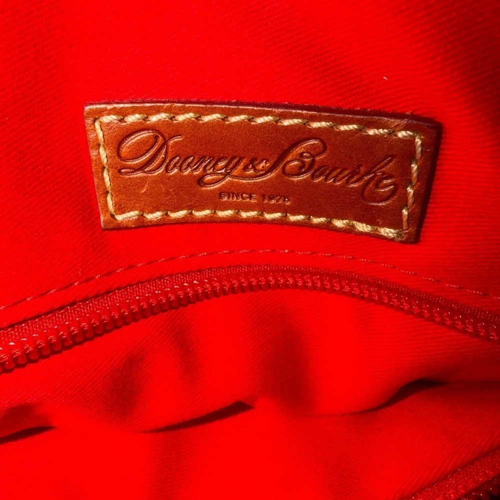 Dooney & Bourke Pink Satchel with Brown Accents